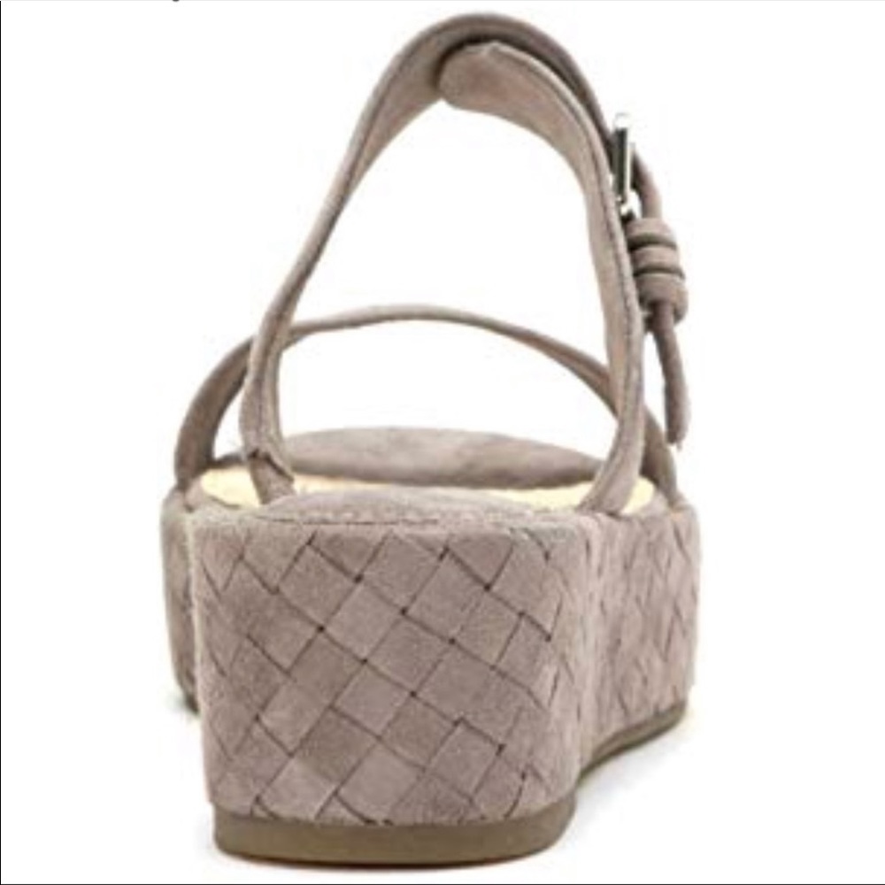 KLIK Genuine Leather Woven Flat Platform Wedge - Picture 11 of 11